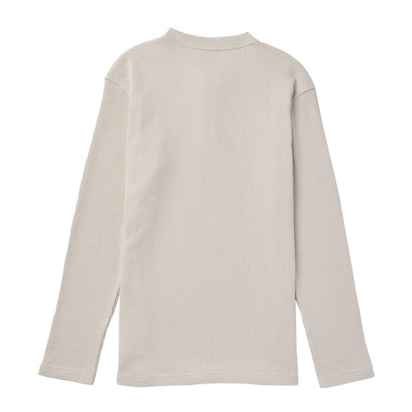 Dickies Oatmeal Thermal Henley Long Sleeve 3 Button Men’s Size Medium NWOT - Picture 2 of 11